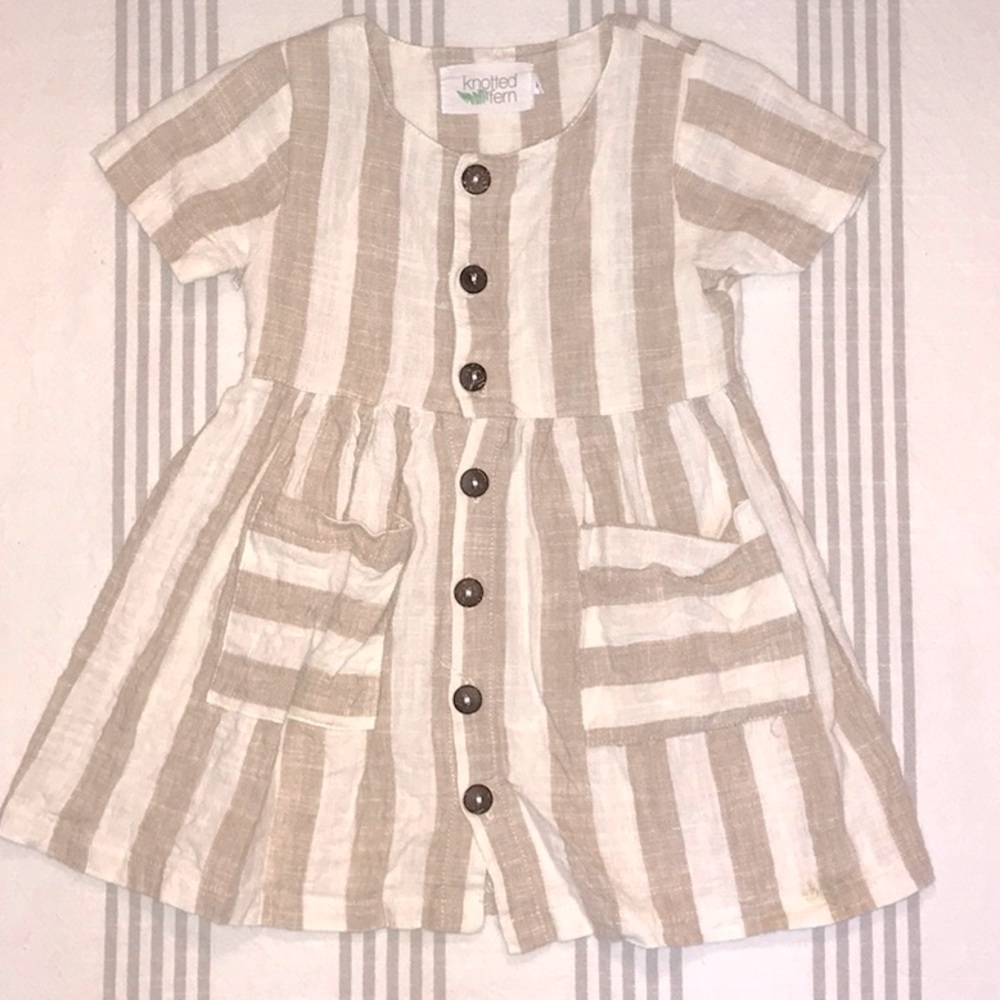 Knotted Fern toddler girl dress